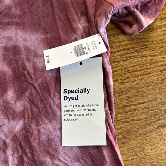 NWT Women's Tie-Dye V-Neck T Shirt Top Old Navy size L - Picture 6 of 7